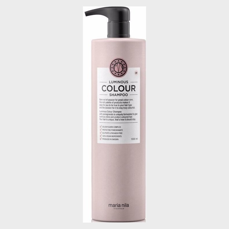 Maria Nila Shampoo - Luminous Colour Til Farvet Hr 1000 Ml