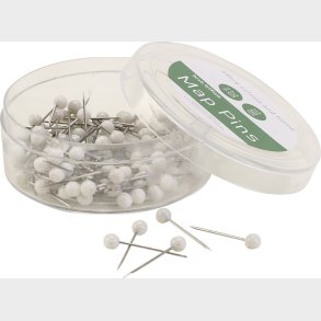 Markeringsn�le  - Hvid - 100 Stk.