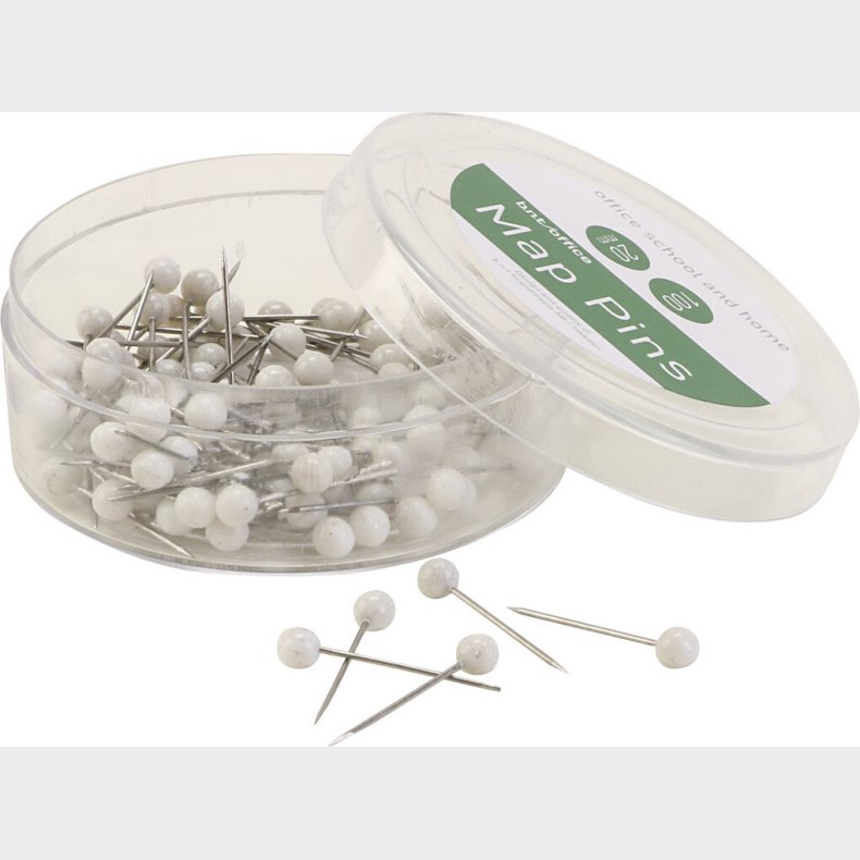 Markeringsn�le  - Hvid - 100 Stk.