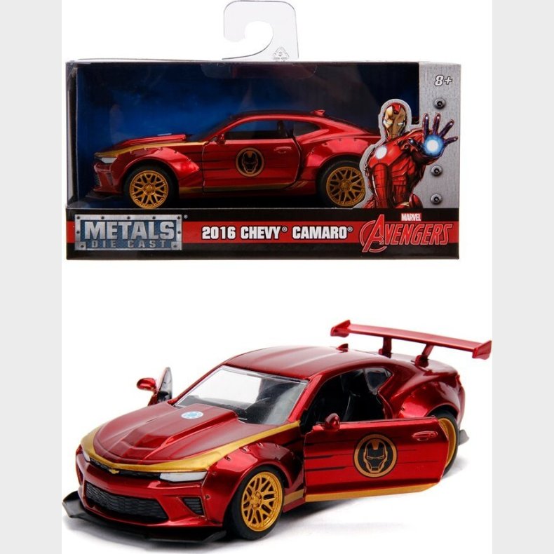 Iron Man 2016 Chevy Camaro Bil I Metal - 1/32 - Marvel Avengers