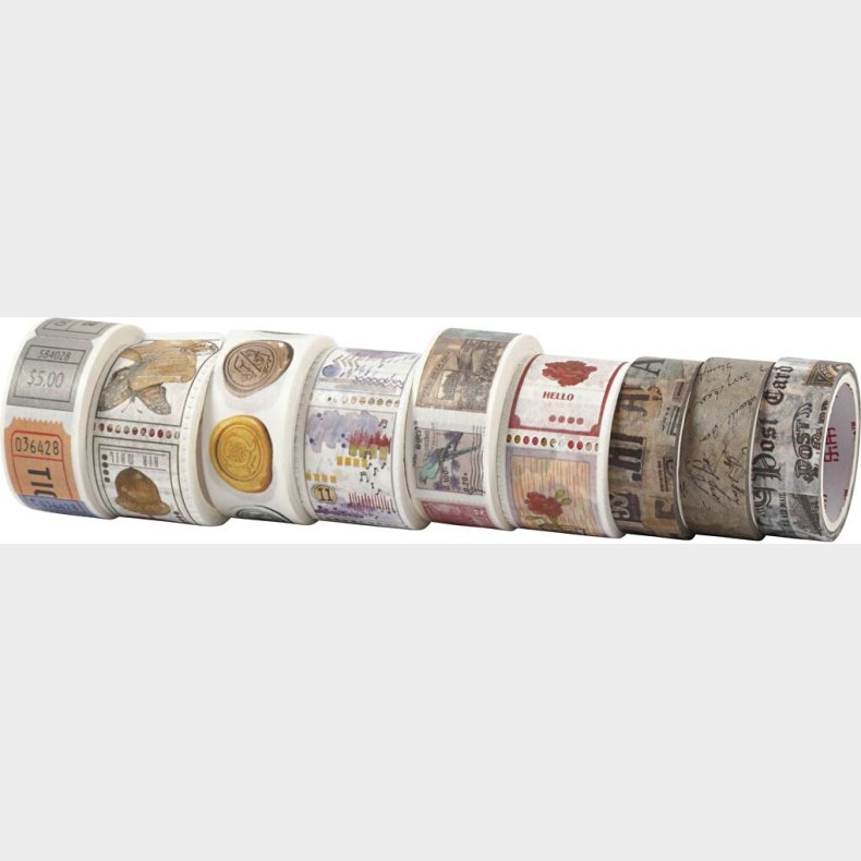 Masking Tape - L 3+5 M - B 15+25 Mm - 9 Ruller