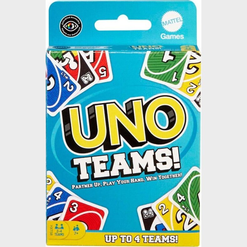 Uno Teams Kortspil - Mattel Games