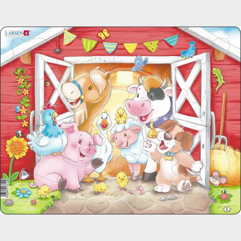 Maxi Puslespil Sde Dyr I Laden - 21 Brikker (36,5x28,5cm)