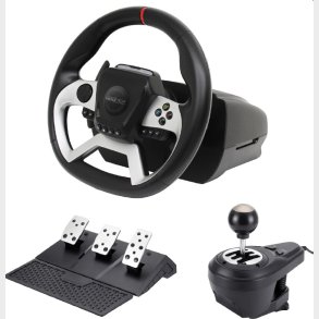 Maxx Tech  Pro Ff Racing Wheel Kit (wheel, 3-pedal Set & Shifter) - Ps4/pc/ Xbox