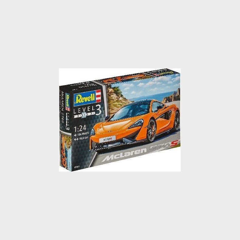 Revell - Mclaren 570s Bil Bygges�t - 1:24 - Level 3 - 07051