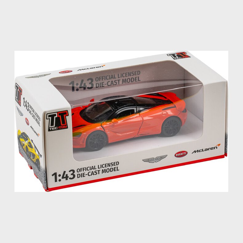 Mclaren 750s 1:43 Die-cast, Orange - Tec-toy