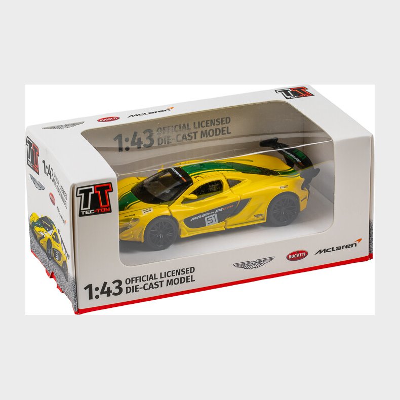 Mclaren P1 Gtr 1:43 Die-cast, Yellow - Tec-toy