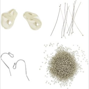 Me & My Box - Mini Smykke Kit rekroge - Barok Perle - Slvbelagt 925