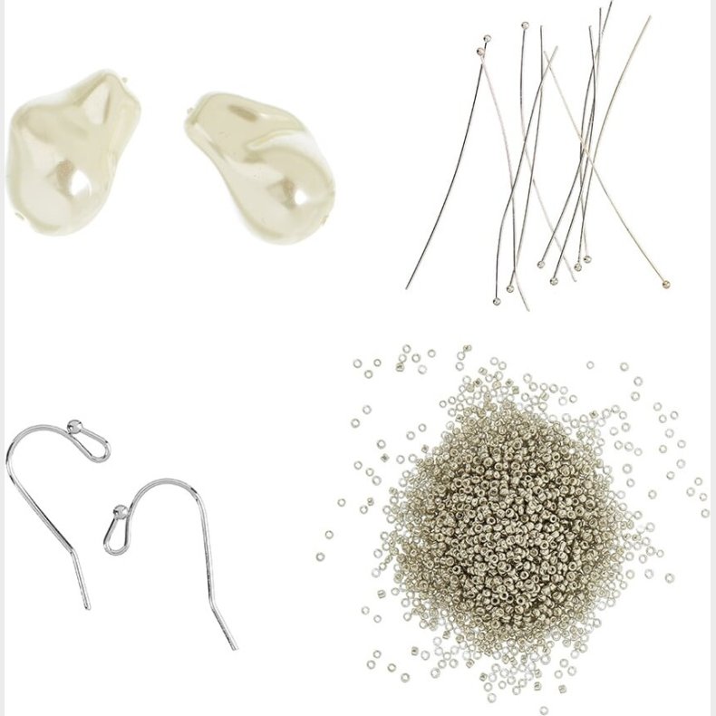 Me & My Box - Mini Smykke Kit rekroge - Barok Perle - Slvbelagt 925