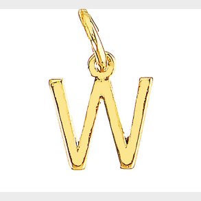 Me & My Box - Vedhng - Bogstav - W - Guldbelagt 18 Karat