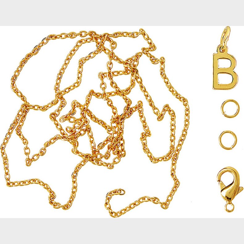 Me & My Box - Vedhng Diy St - Bogstav - B - Guldbelagt 18 Karat