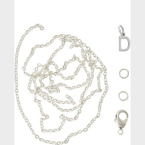 Me & My Box - Vedhng Diy St - Bogstav - D - Slvbelagt 925 Sterling