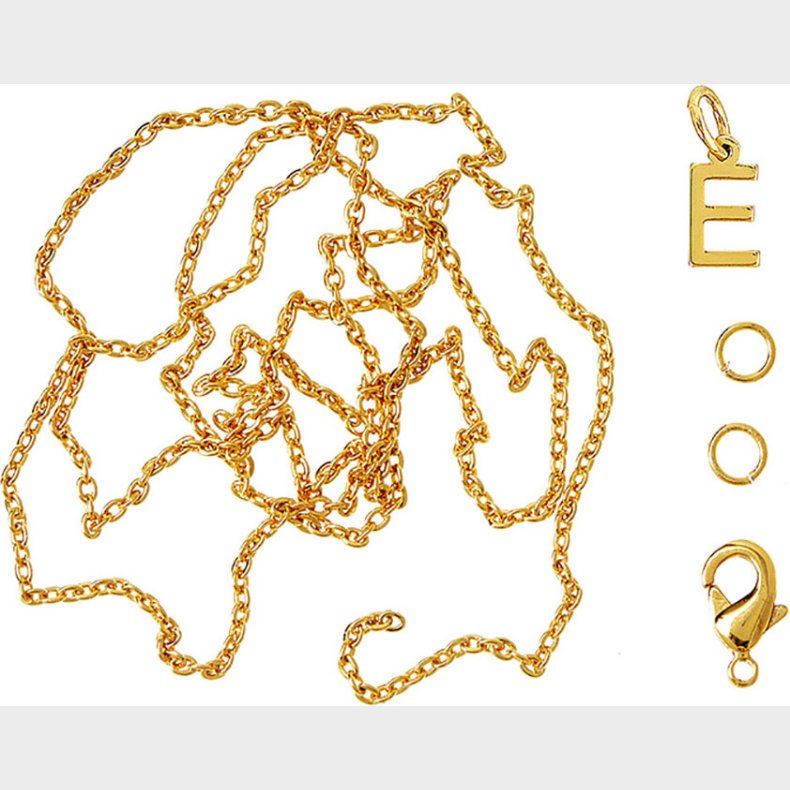 Me & My Box - Vedhng Diy St - Bogstav - E - Guldbelagt 18 Karat