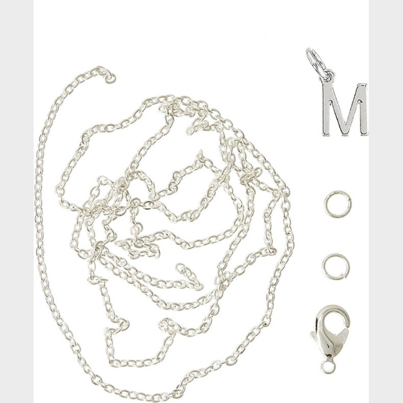 Me & My Box - Vedhng Diy St - Bogstav - M - Slvbelagt 925 Sterling