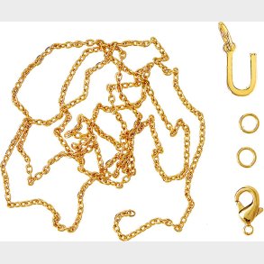 Me & My Box - Vedhng Diy St - Bogstav - U - Guldbelagt 18 Karat