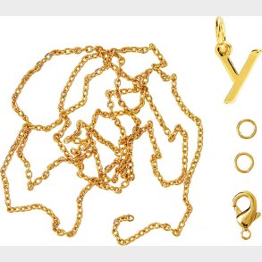 Me & My Box - Vedhng Diy St - Bogstav - Y - Guldbelagt 18 Karat