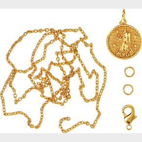 Me & My Box - Vedhng Diy St - Stjernetegn - Jomfruen - Guldbelagt 18 Karat