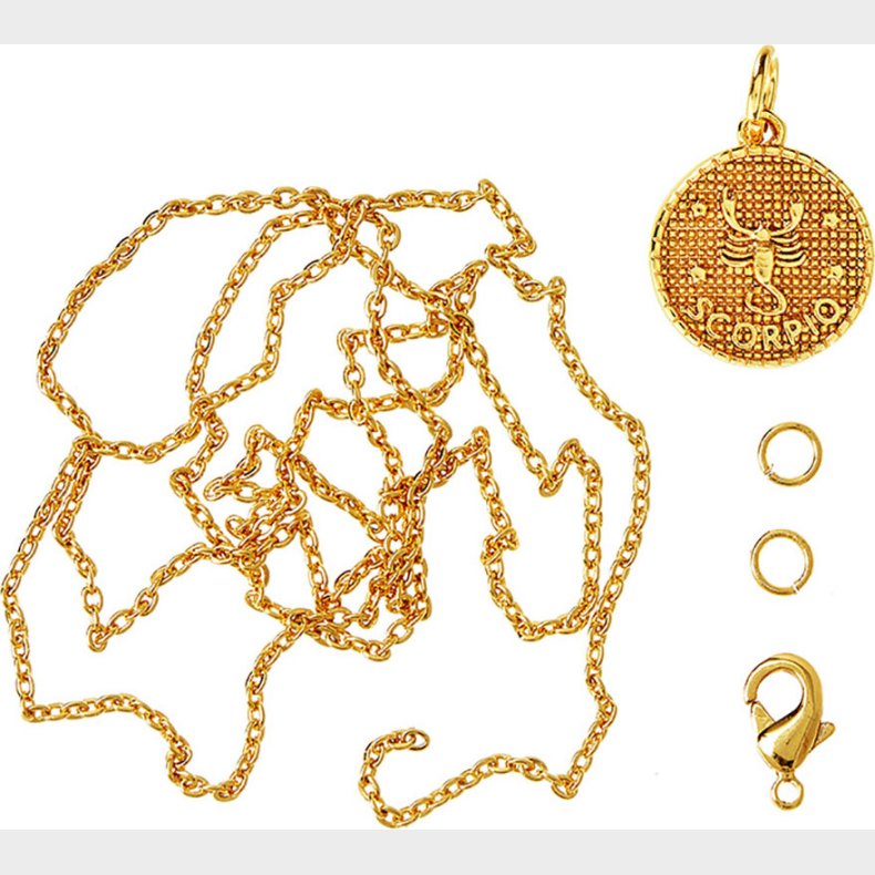 Me & My Box - Vedhng Diy St - Stjernetegn - Skorpionen - Guldbelagt 18 Karat