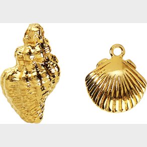 Me & My Box - Vedhng - Konkylie Og Musling - Guldbelagt 18 Karat