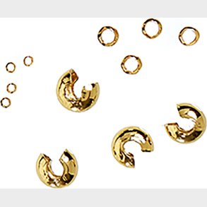 Me & My Box - Wireklemmer Og Knudeskjulere 12 Stk - Guldbelagt 18 Karat