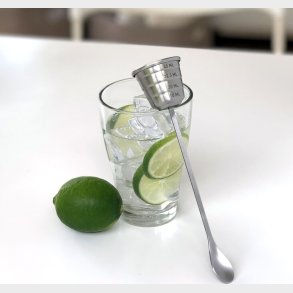 2-i-1 Jigger Og Rreske - Measure & Mix - Kikkerland