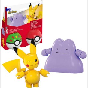 Mega - Pokmon Pok Ball 2-pack Building - Pikachu & Ditto (jct43)