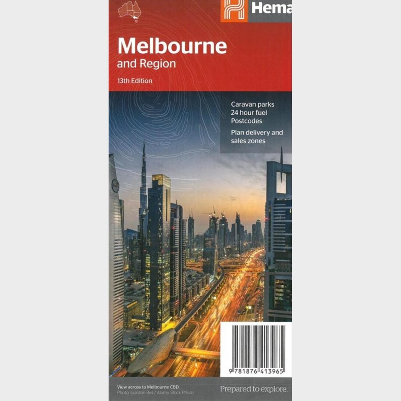 Hema Maps - Melbourne And Region - English book