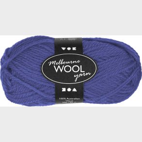 Uldgarn - Melbourne Wool - L 92 M - Bl� - 50 G