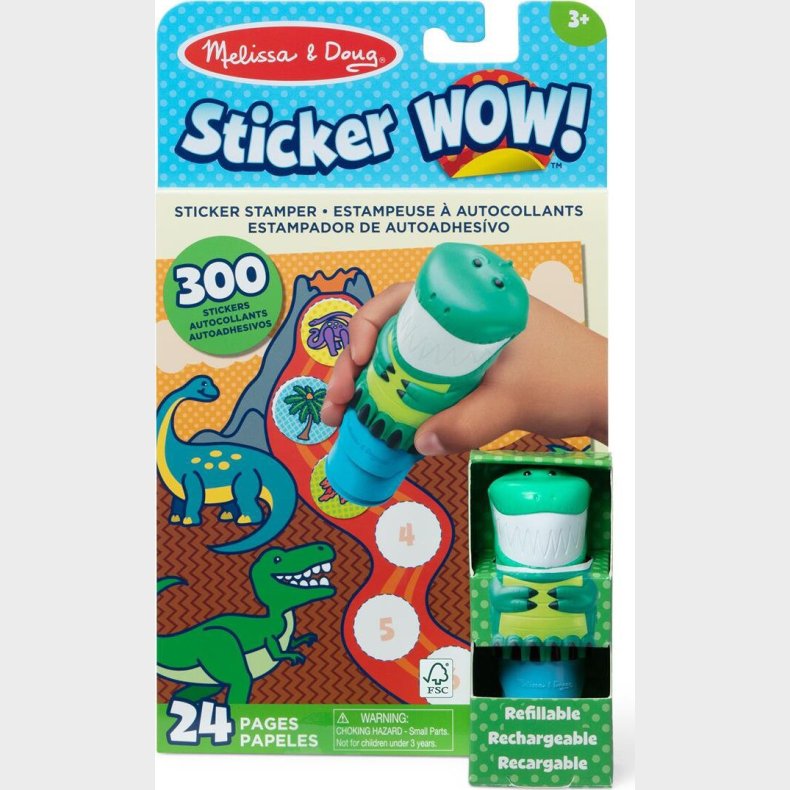 Melissa & Doug - Dino With Book & Stickers