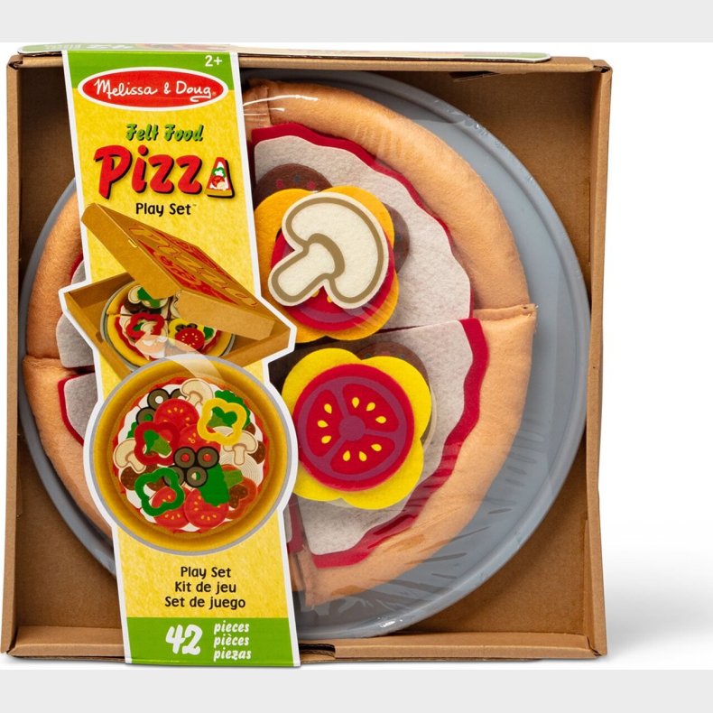 Melissa & Doug - Fdevarelegetj Felt Food Pizza Set
