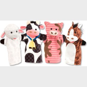 Melissa & Doug - Bondeg�rdsdyr H�nddukker - 4 Stk.