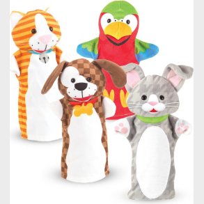 Melissa & Doug - K�ledyr H�nddukker - 4 Stk.