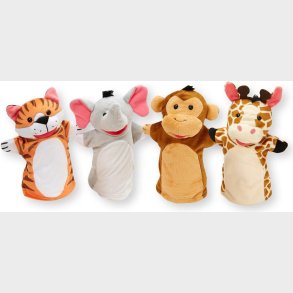 Melissa & Doug - Zoo Dyr H�nddukker - 4 Stk.