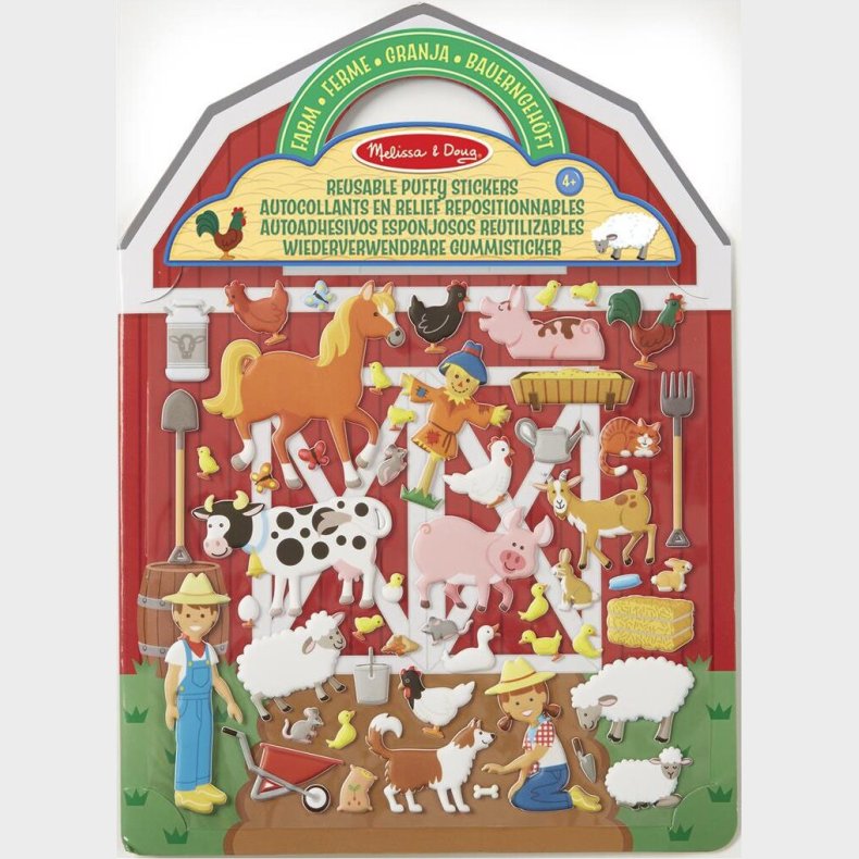 Melissa & Doug - Genanvendelige Klisterm�rker - Bondeg�rd