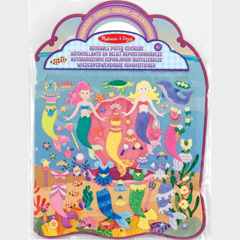 Melissa & Doug - Reusable Puffy Stickers Playset Mermaid