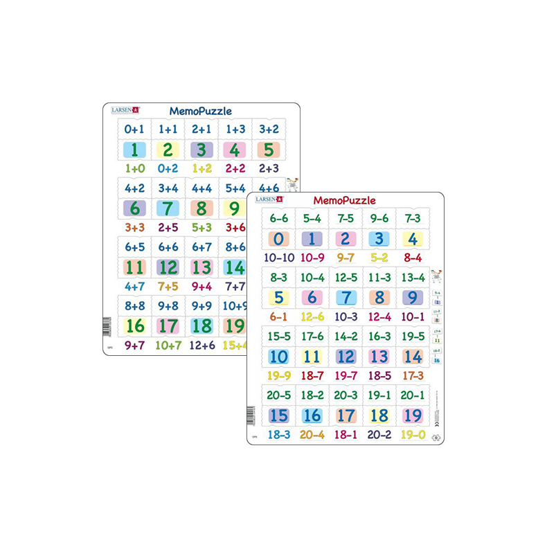 Larsen | Memo Puslespil - Plus / Minus
