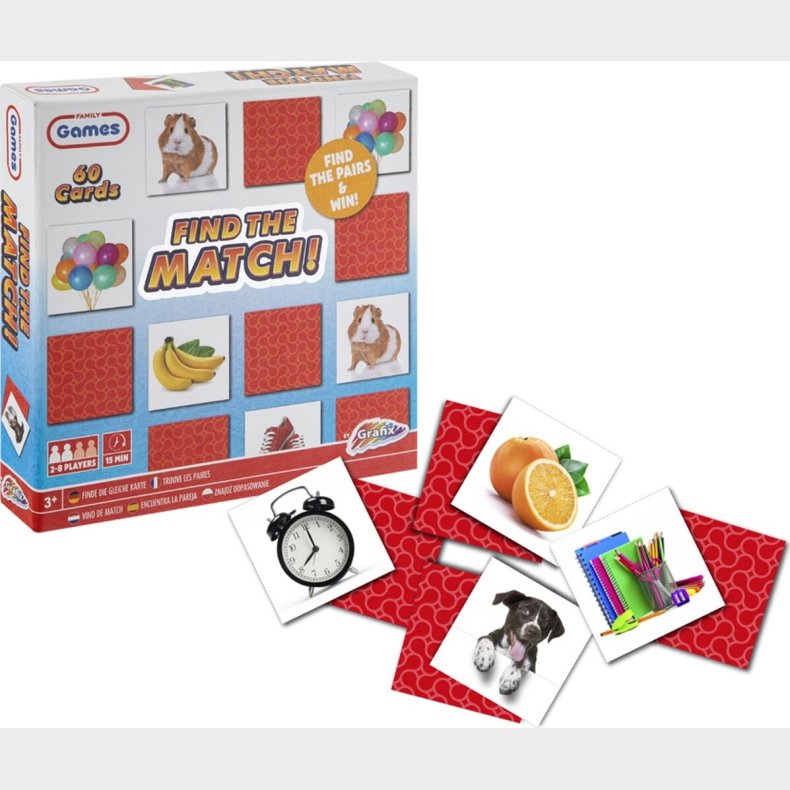 Memory Spil - Find The Match - 60 Cards