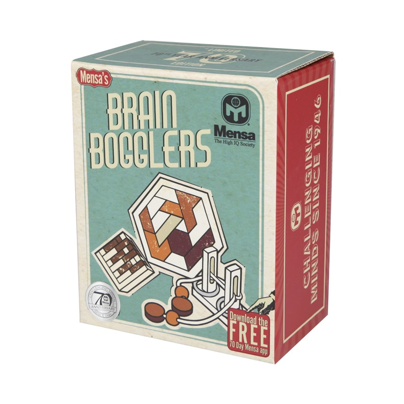 Robetoy | Mensa IQ puslespil - 3-i-1 Brain Bogglers