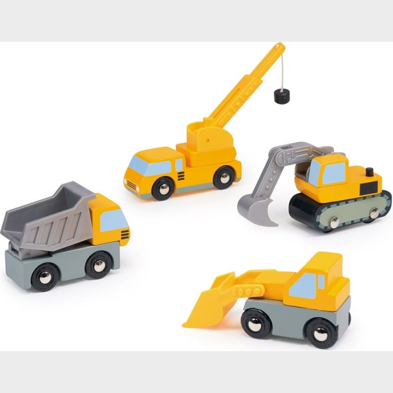 Arbejdsmaskiner Legetj - Tr - 4 Stk - Mentari
