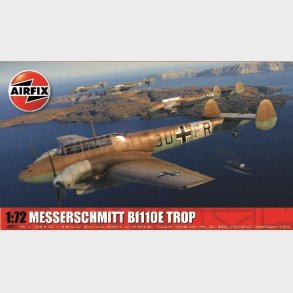 Airfix - Messerschmitt Bf110e E-2 Trop Modelfly Bygges�t - 1:72 - A03081a