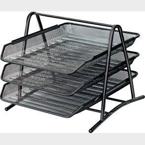 Metal Brevbakkest 3 Bk - Sort