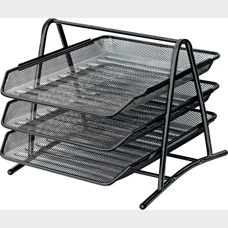 Metal Brevbakkest 3 Bk - Sort