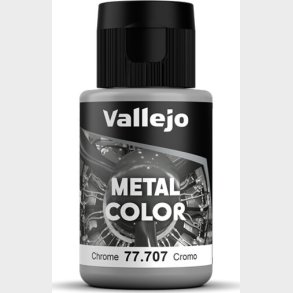 Vallejo - Metal Color Airbrush Maling - Chrome 32 Ml