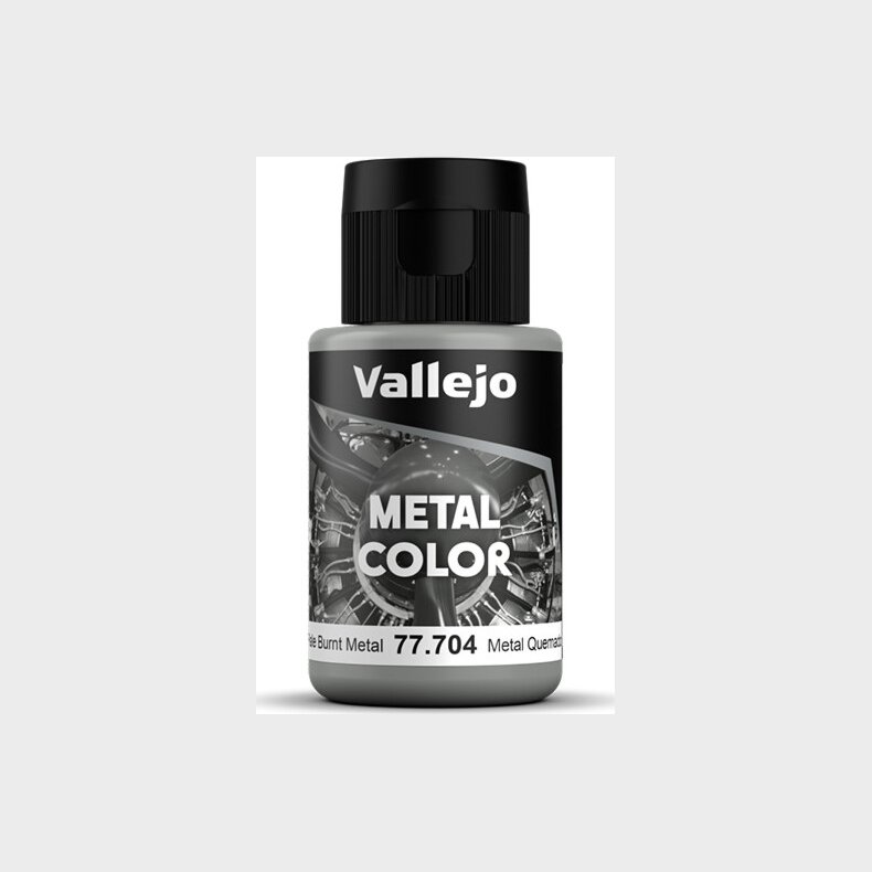 Vallejo - Metal Color Airbrush Maling - Pale Burnt Metal 32 Ml