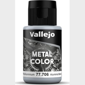 Vallejo - Metal Color Airbrush Maling - White Aluminium 32 Ml