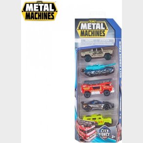 Zuru Metal Machines - City Force Leget�jsbiler - 5-pak