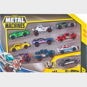 Zuru Metal Machines - Sm� Leget�jsbiler I Metal - 10 Stk