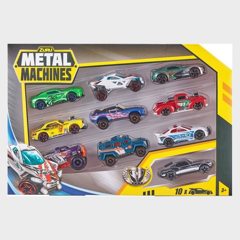 Zuru Metal Machines - Sm� Leget�jsbiler I Metal - 10 Stk