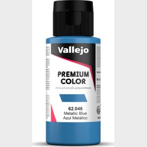 Vallejo - Premium Airbrush Maling - Metallic Blue 60 Ml