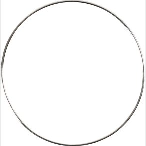 Metalring -  7 Cm - Tykkelse 1,5 Mm - Slv - 10 Stk.